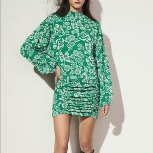 Zara balloon sleeve dress